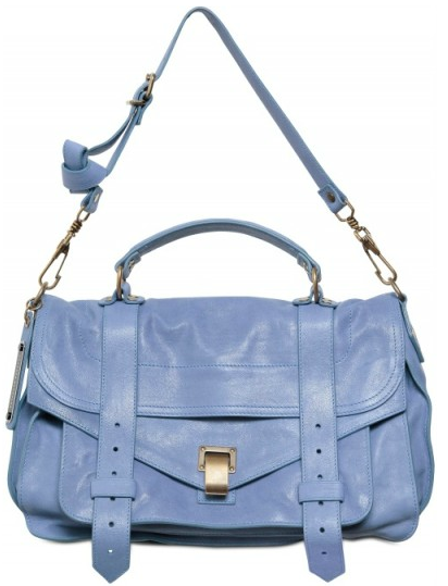 pastel blue Proenza Schouler PS1 Calfskin satchel Proenza Schouler Medium Messenger Satchel