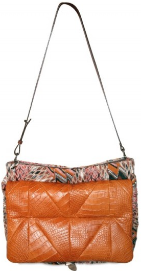Screen shot 2010 07 30 at 20.03.35 Missoni Printed Leather and Knit Shoulder Bag