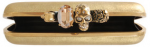 Alexander McQueen Suede Knuckleduster Clutch