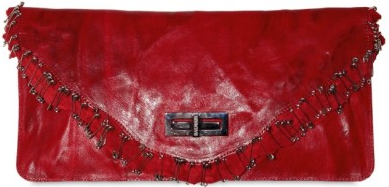 Balmain Ultimate Safety Pins Distressed Clutch Balmain Ultimate Safety Pins Distressed Clutch 