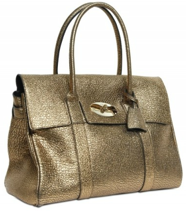 Mulberry Bayswater gold Sparkle with the Gold Mulberry Bayswater