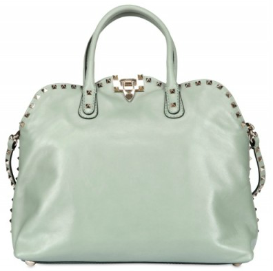 Valentino Dome Studded Brushed Tote Valentino Dome Studded Brushed Calfskin Tote