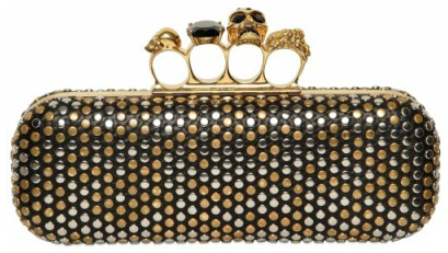 Alexander McQueen Gold Ring Knuckle Box Clutch1 Alexander McQueen Gold Ring Knuckle Box Clutch