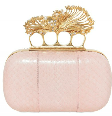 Alexander McQueen Real Pearl & Water snake Box Clutch Alexander McQueen Real Pearl Water snake Box Clutch Alexander McQueen Real Pearl & Watersnake Box Clutch