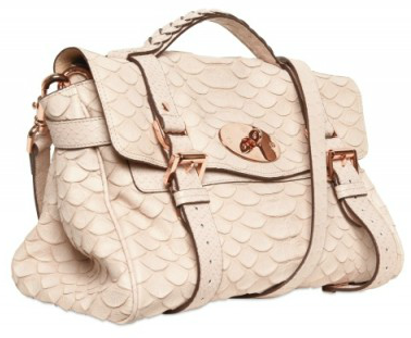 Mulberry Alexa Silky Snake Print Tote white Mulberry Alexa Silky Snake Print Tote