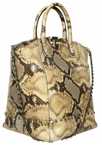Valentino Rockstud Python Tote Valentino Rockstud Python Tote