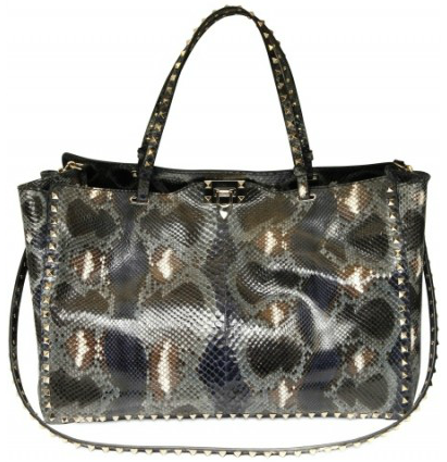 Valentino Rockstuds Python Tote Rock the Python Rockstuds Tote!