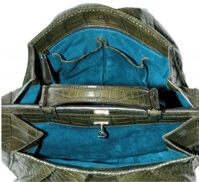 Zagliani Crocodile Minerva Tote inside Zagliani Crocodile Minerva Tote inside Zagliani Crocodile Minerva Tote