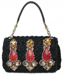 Dolce & Gabbana Miss Charles Jewelled Raffia