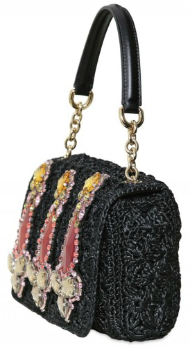 Dolce & Gabbana Miss Charles Jewelled Raffia bag Dolce Gabbana Miss Charles Jewelled Raffia bag Dolce & Gabbana Miss Charles Jewelled Raffia