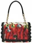 Dolce & Gabbana Quilted Cotton Raffia Tote